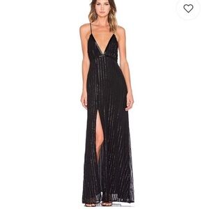 Notte maxi dress Beaded Black